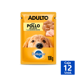 ALIMENTO HÚMEDO PERRO ADULTO POLLO 100 G