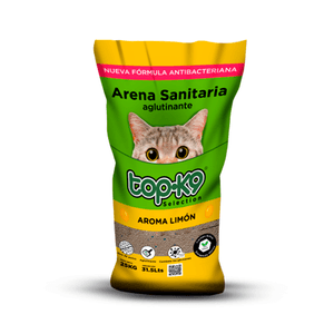 ARENA SANITARIA AGLUTINANTE LIMÓN 25 KG