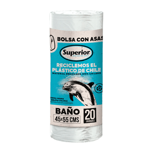 BOLSA DE BASURA BAÑO 45X55CM 20 UN