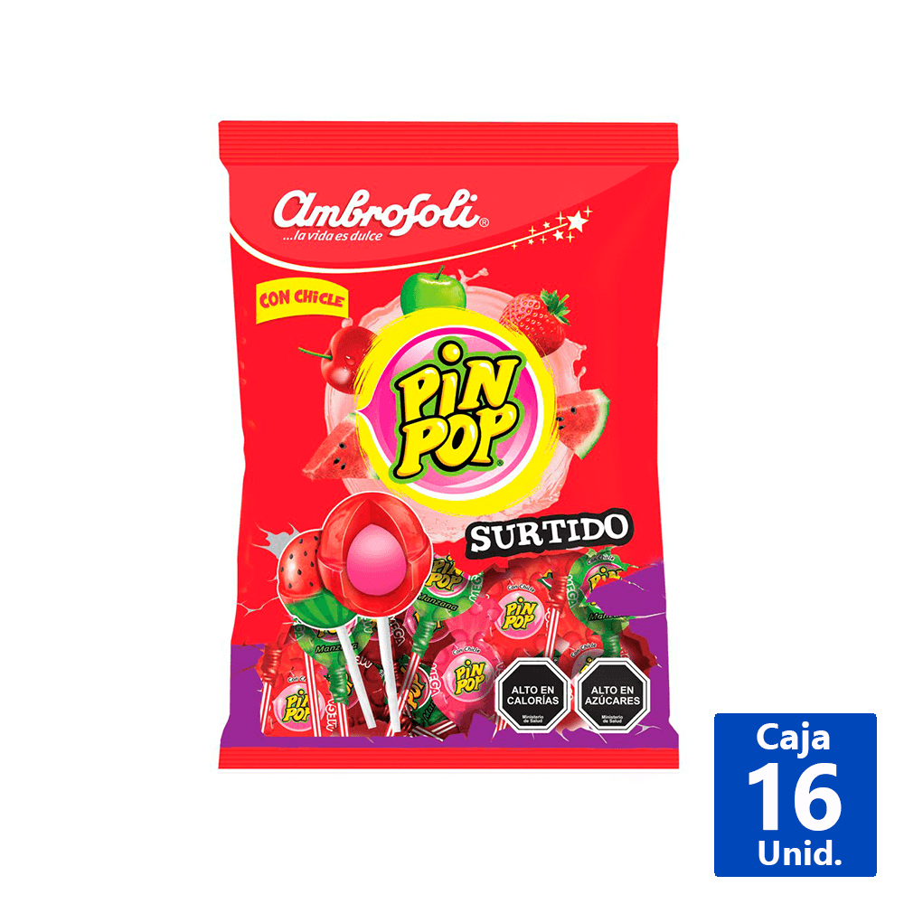 CHUPETES PIN POP 24UN DE 17G - Dimak Online