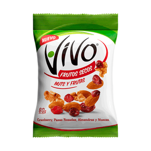 FRUTOS SECOS NUTS Y FRUTAS 80 G