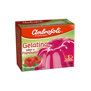 GELATINA DE FRAMBUESA AMBROSOLY 50 G