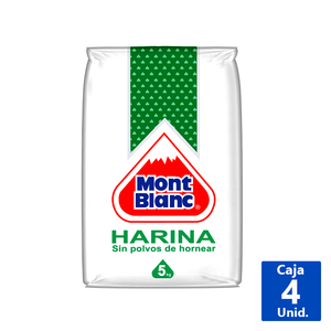 HARINA S/POLVO DE HORNEAR MONT BLANC 5KG