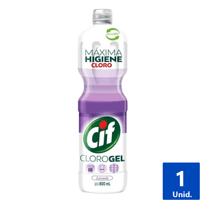 LIMPIADOR GEL CON CLORO LAVANDA 800 ML