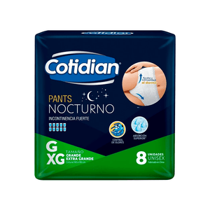 PANTS NOCTURNOS ADULTO G/XG 8 UN.