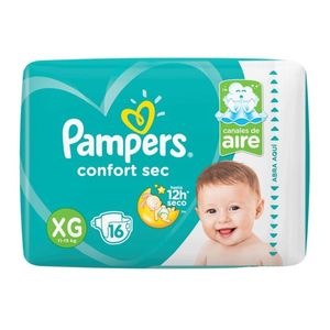 PAÑALES CONFORT SEC PAMPERS XG 16 UN