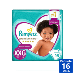 PAÑALES PREMIUM CARE XXG 16 UN
