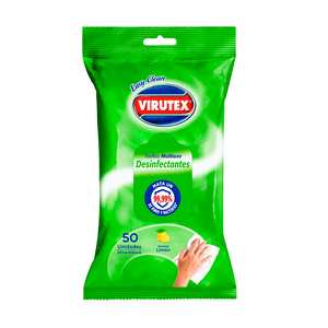 PAÑOS DESINFECTANTES POUCH LIMÓN 50 UN.