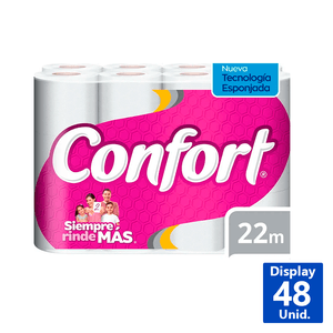 PAPEL HIGIÉNICO DOBLE HOJA 22 M 24R