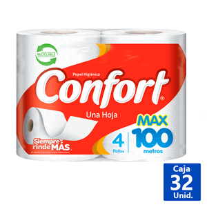 PAPEL HIGIÉNICO MAX 100 M 4R