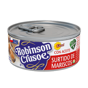 SURTIDO MARISCOS EN ACEITE R.CRUSOE 190G