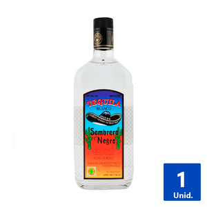 TEQUILA BLANCO SOMBRERO NEGRO 38° 750 ML