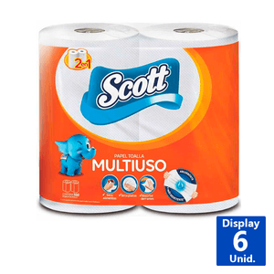 TOALLA DE PAPEL MULTIUSO 100 HOJAS 2R