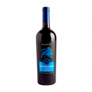 VINO MERLOT RVA BESTIA AZUL 14º 750 ML