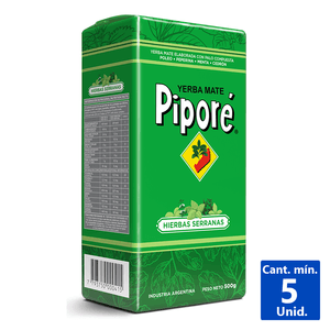 YERBA MATE HIERBAS SERRANAS PIPORÉ 500 G