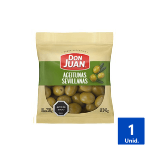 ACEITUNAS SEVILLANA DON JUAN 200G