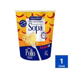 SOPA INSTANTÁNEA SABOR POLLO PICANTE 65G