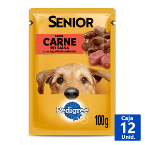 ALIMENTO HÚMEDO PERRO SENIOR CARNE 100 G