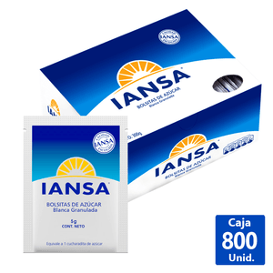 AZÚCAR BLANCA SACHET IANSA 5 G