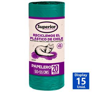 BOLSA ASEO SUPERIOR 50X55CM 20 UN