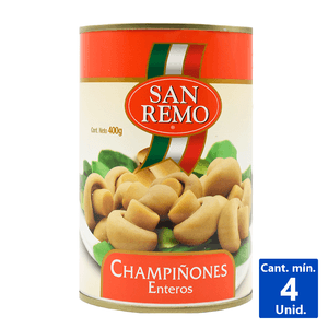 CHAMPIÑONES ENTEROS SAN REMO 400 G