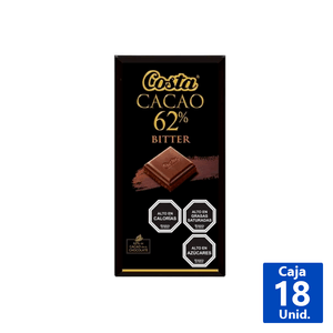 CHOCOLATE COSTA BARRA 62% CACAO 80 G