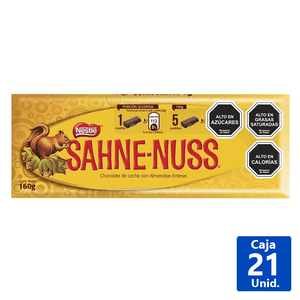 CHOCOLATE SAHNE NUSS BARRA 160 G