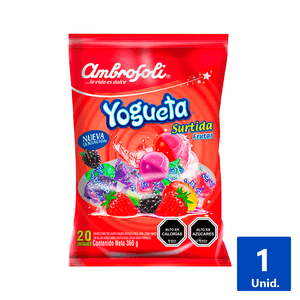 CHUPETE YOGUETA FRUTAL 20 UN DE 17 G