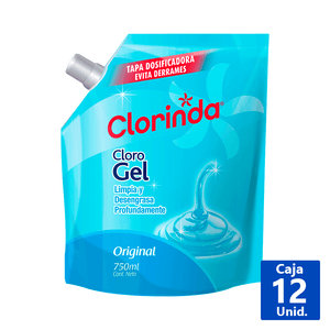CLORO EN GEL ORIGINAL CLORINDA 750 ML