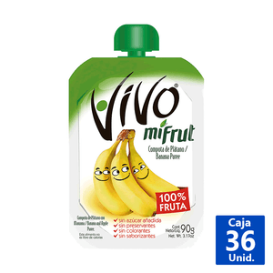 COMPOTA MIFRUT PLÁTANO 90 G