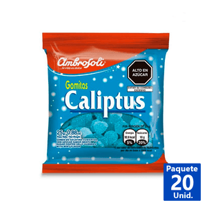 GOMITA DE CALIPTUS 20UN DE 25 G