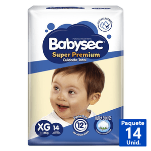 PAÑALES SUPER PREMIUM XG 14 UN.
