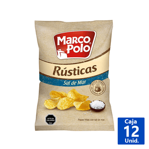 PAPAS FRITAS RÚSTICAS SAL DE MAR 185 G