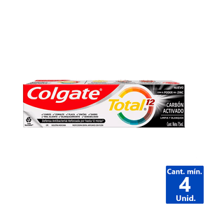 PASTA DENTAL TOTAL 12 CARBÓN 75 ML