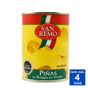 PIÑAS EN RODAJAS SAN REMO 565 G