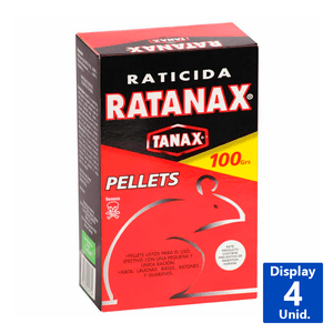 RATICIDA EN PELLETS RATANAX 100 G