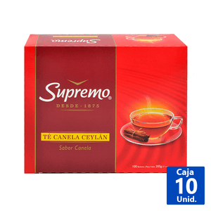 TÉ CEYLAN CANELA 100 BOLSITAS