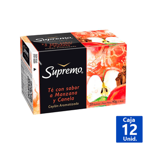 TÉ SUPREMO MANZANA CANELA 20 BOLSITAS