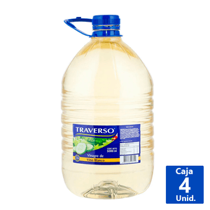 VINAGRE DE VINO BLANCO TRAVERSO 5 L