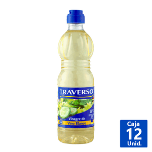 VINAGRE DE VINO BLANCO TRAVERSO 500 ML