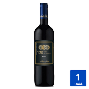 VINO 120 3 MEDALLAS MERLOT 13° 700 ML