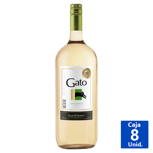VINO BLANCO BOTELLÓN GATO 12° 1,5 L