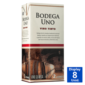 VINO TINTO TETRA BODEGA UNO 11,5° 2 L