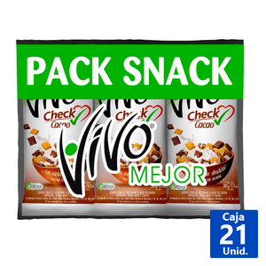 VIVO SNACK CHECK CACAO PACK 7 UN DE 30 G
