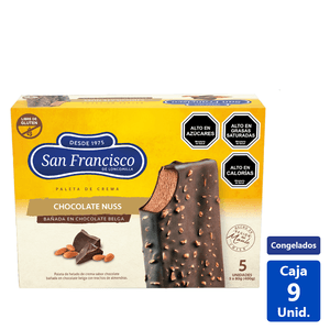 HELADO SF CHOCOLATE NUSS MPK 5UN DE 80ML