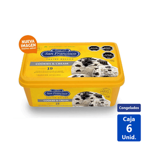 HELADO SF POSTRE COOKIES AND CREAM 1L