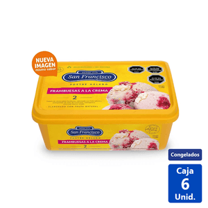 HELADO SF POSTRE FRAMBUESA A LA CREMA 1L
