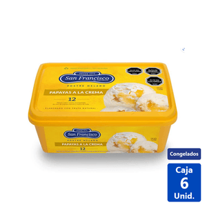 HELADO SF POSTRE PAPAYAS A LA CREMA 1L