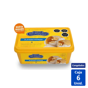 HELADO SF POSTRE PLATANO MANJAR 1L