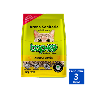 ARENA SANITARIA AGLUTINANTE LIMÓN 2 KG
